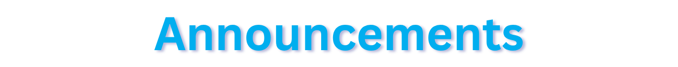 Announcements Title Image